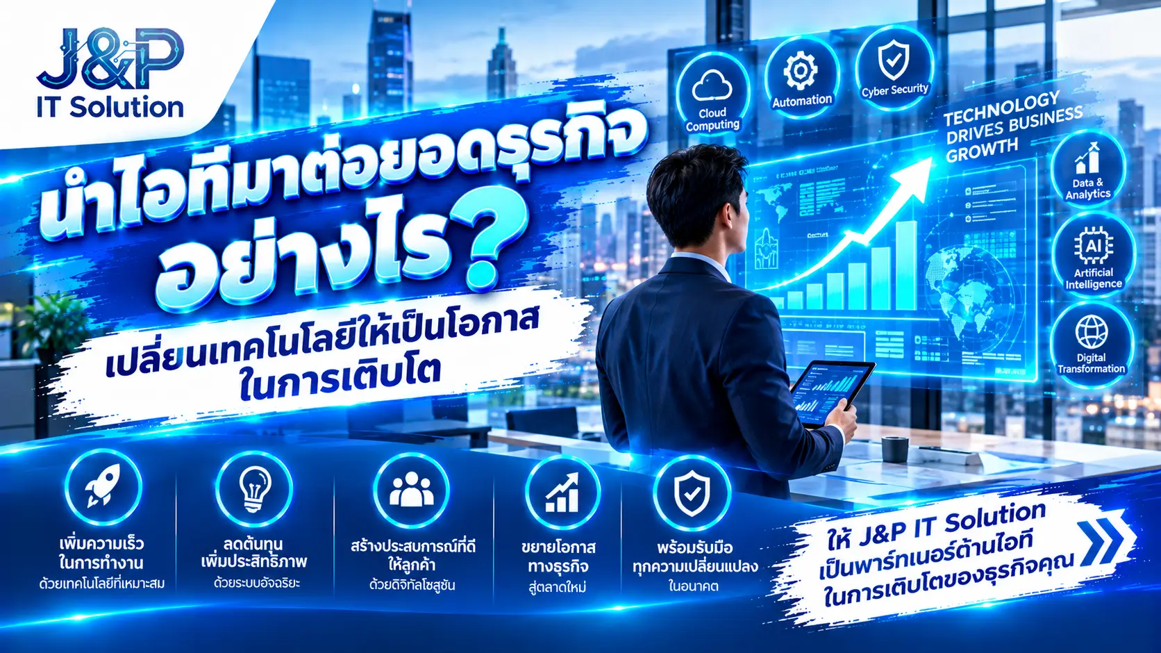 นำไอทีมาต่อยอดธุรกิจอย่างไร? เปลี่ยนเทคโนโลยีให้เป็นโอกาสในการเติบโต