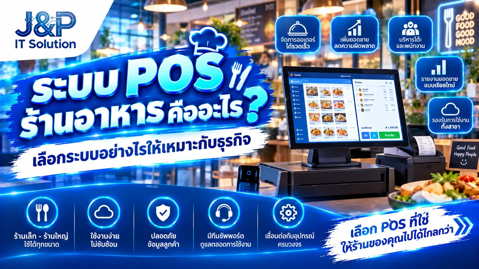 ระบบ POS ร้านอาหาร คืออะไร? เลือกระบบอย่างไรให้เหมาะกับธุรกิจ